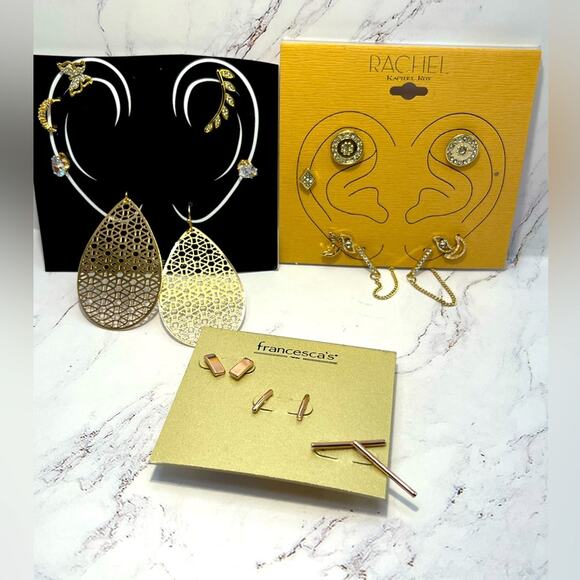 NWT 3 Ear Climber Earring Sets - Picture 1 of 7